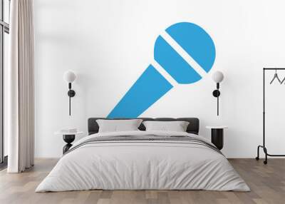 Microphone icon Wall mural