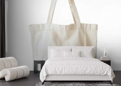 Tote bag mock on white background Wall mural