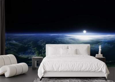 alien landscape. HDRI . equidistant projection. Spherical panorama. panorama 360. environment map, 3d rendering Wall mural