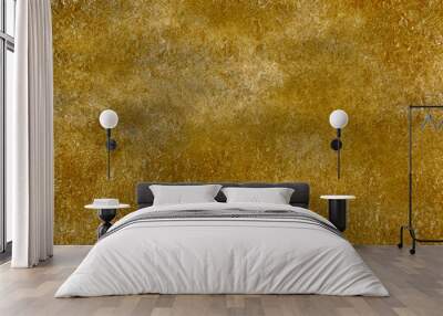 Golden abstract  decorative paper texture  background  for  artwork  - Illustration Wall mural