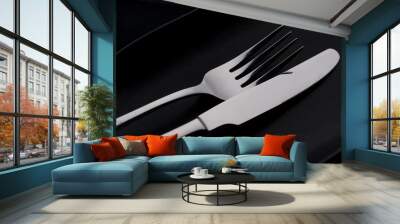 fork and knife Wall mural