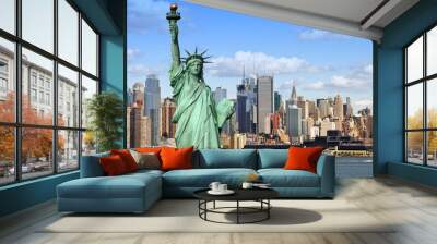 new york cityscape, tourism concept photograph Wall mural