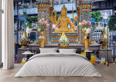 The Erawan Shrine in Bangkok Wall mural