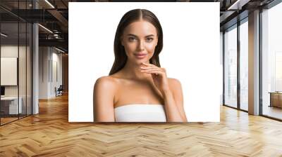 Beautiful woman healthy skin natural make up  Wall mural