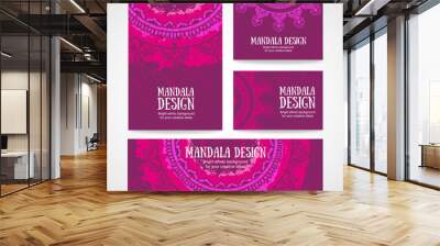 Business card. Vintage decorative elements. Hand drawn background. Islam, Arabic, Indian, ottoman motifs. Wall mural