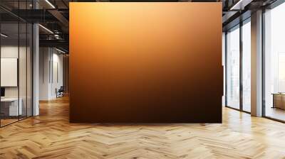 Black dark light brown gold copper orange yellow abstract background. Color gradient ombre. Wall mural