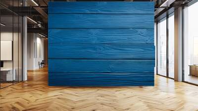 dark blue wood texture or background Wall mural