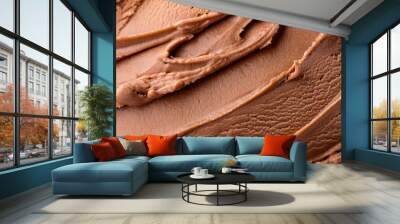 homemade chocolate ice cream texture Wall mural