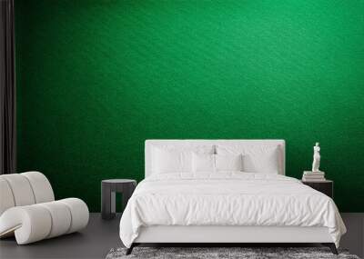 Poker table felt background in green color Wall mural