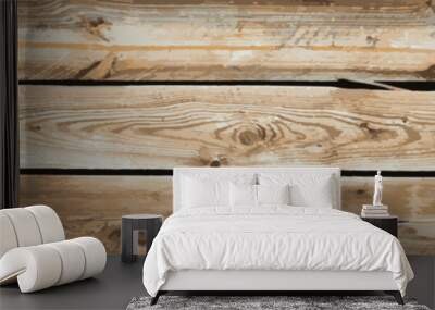 Vintage seamless dark wooden texture natural pattern. Panoramic background for your text or image. Wall mural