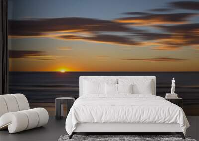 sunset sea and cloudscape with blurred sea Wall mural