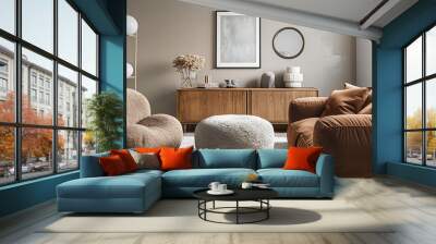 modern living room Wall mural