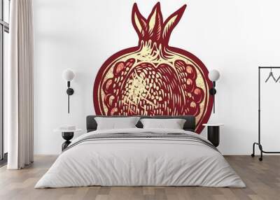 red beets on a plate Wall mural