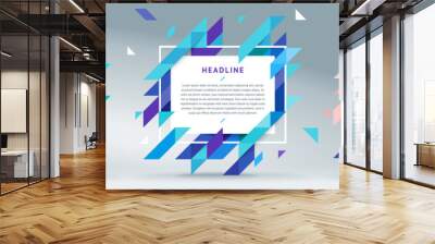 Vector modern bright frame for text. Wall mural