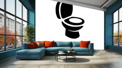 Vector pictogram public toilet and wc logo Wall mural