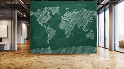 World map Wall mural