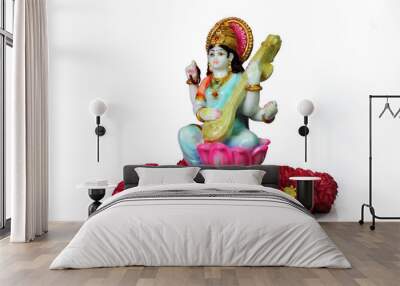 Indian goddess saraswati Wall mural