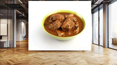 Indian home made spicey fish curry in bowl	
 Wall mural