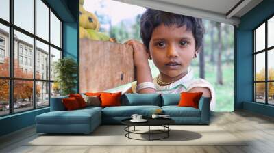 Indian Little Girl Wall mural