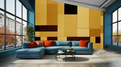 Abstract gold background with texture. Wall mural