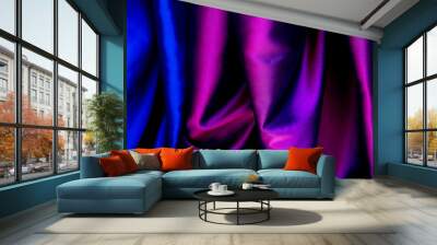 Silk fabric luxury abstract background. Wall mural