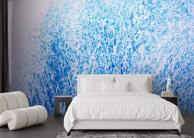 Watercolor painting abstract blue ocean wave background and texture.   Wall mural