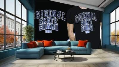 t shirt design original skateboard Wall mural