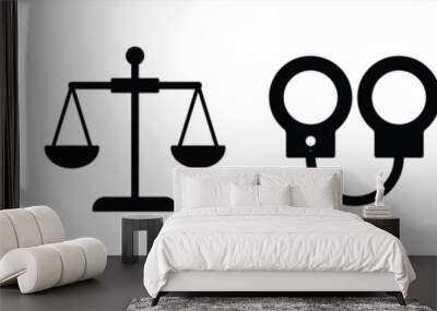 law and judgement icon. law and appeals vector illustration Wall mural