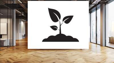 simple set plant icon vector illustration Wall mural