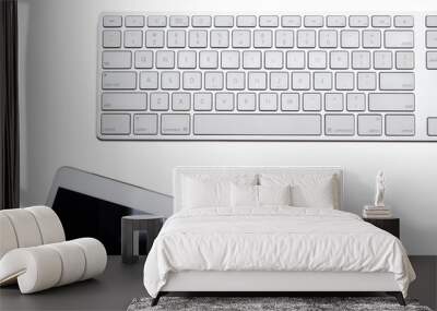 Keyboard and Tablet computer Wall mural