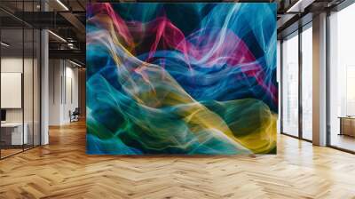 Colorful smoke background Wall mural