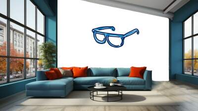 glasses isolated on white background, vector illustration Wall mural