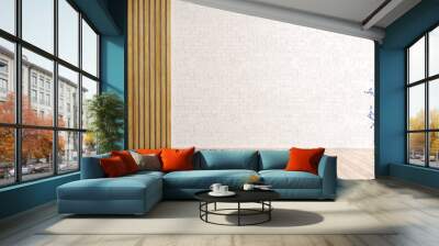 Interior background 3d render Wall mural