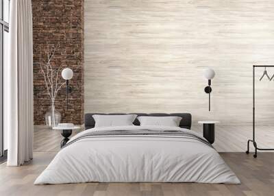 Interior of empty room background 3d render Wall mural