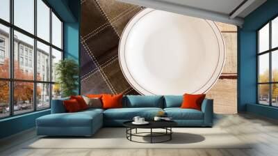 empty plate Wall mural