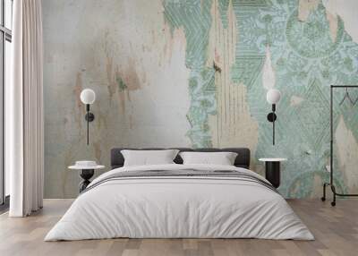 old vintage wallpaper. grunge background Wall mural