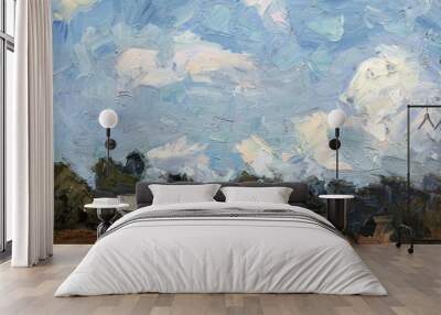 landscape, oil painting, hand made
 Wall mural