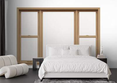 windows in the interior isolated on transparent background, 3D illustration, cg render
 Wall mural