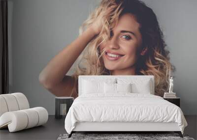 beautiful blonde girl Wall mural