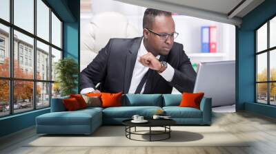 black businessman Wall mural