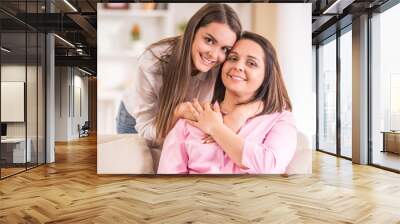 Mother and daughter Wall mural