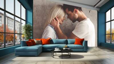 Romantic young couple Wall mural