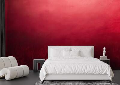 A red gradient background with a subtle texture, the color transitioning from a darker red at the bottom to a lighter red at the top. The texture is faint and adds depth to the overall image. Wall mural