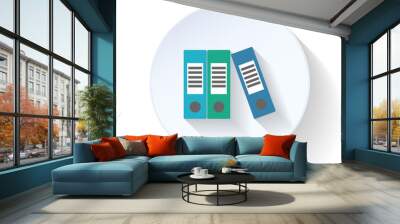 Folder for papers flat icon Wall mural