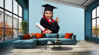 Child whizkid graduation certificate Wall mural