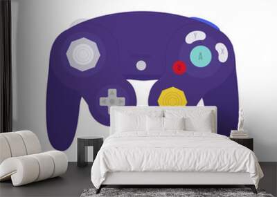 Retro video game controller. 2000s style gamecube Wall mural