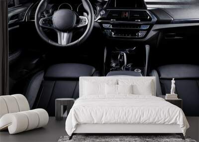 Interior of prestige modern car. Wall mural