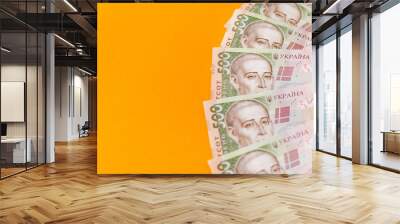 Ukrainian national currency bills. Ukrainian Money. Wall mural