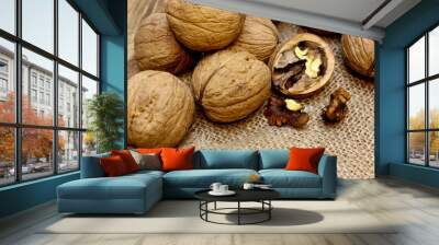 Farmers walnuts Wall mural