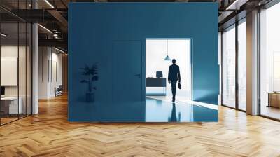 Bussines success concept, minimalism style, moder backdrop Wall mural